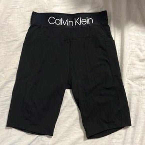 Calvin Klein Black Biker Shorts - Picture 1 of 7